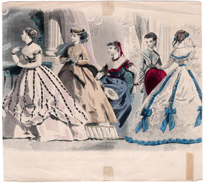 LES MODES PARISIENNES: PETERSON'S MAGAZINE
(FEB. 1867)